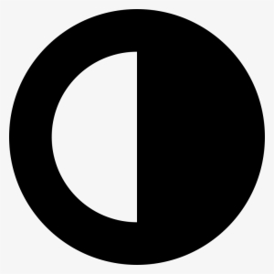 Moon Last Quarter Comments - Circulo Mitad Blanco Y Mitad Negro