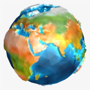Lowpolyearth Lowpolyearth1 - Low Poly Earth Png