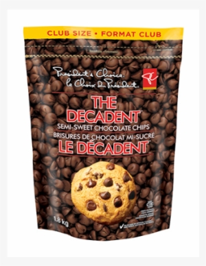 Pc The Decadent Semi-sweet Chocolate Chips - President's Choice Chocolate Chips