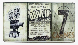Vintage Drive In Movie Sign - Drive-in Poster Print By Stephanie Marrott