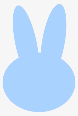 Blue Bunny Head Clip Art At Clker Com Vector Online - Bunny Head