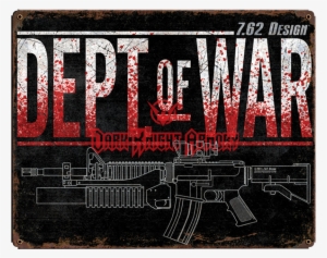 Dept Of War Vintage Steel Sign - Past Time Signs Vs-t390 Dept O