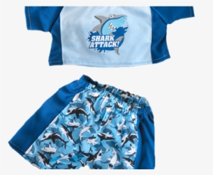 Add To Basket - Stuffems Toy Shop Shark Swimming Outfit Most 14" -