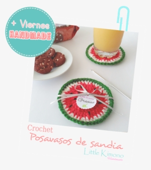 Posavasos De Crochet Sandía - Seedless Fruit