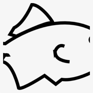 Fish Clipart Outline Bird Clipart Hatenylo - Fish Outline Transparent