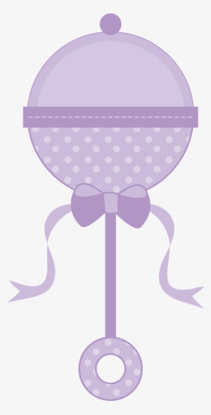 A Blue Baby Carriage - Purple Baby Rattle Clipart