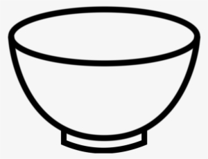 Bowl Plate Soup Download Black And White - Bowl Clipart Black And White