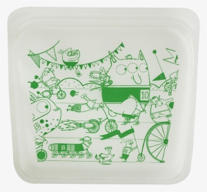 Modern Twist Reusable Silicon Snack Bag, Monsters