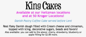 King Cakes Available At Our Heitzman Locations And - Cupcakes For A Cause