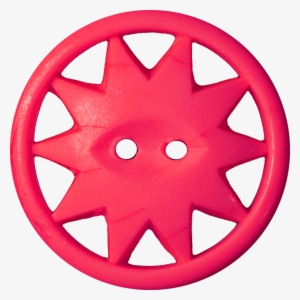 Button With Ten-pointed Star Inscribed In A Circle, - Circle