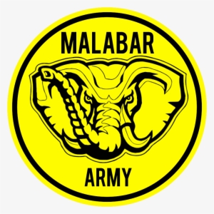 Malabar Army New Logo - Black And White Alabama Elephant