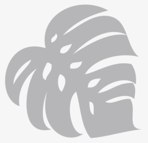 Web - Cartoon Monstera Leaf