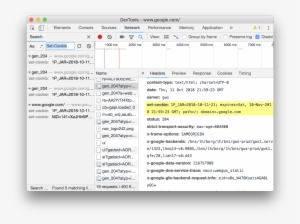 Open The Search Box And Type "set-cookie" - Http Cookie
