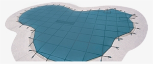 Inground Custom Safety Pool Covers - Arctic Armor Green Solid Winter Cover, 16x40 Ft. Pool