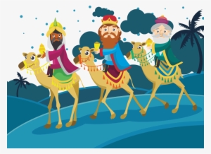 Foto - Reis Magos Camelos Desenho