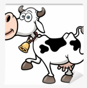Vector Illustration Of Cartoon Cow Wall Mural • Pixers® - Cartoon Cows