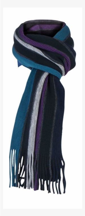 Mens Luxury Striped Winter Scarf