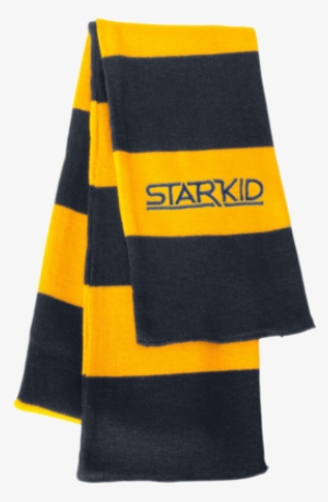 Michigan Navy And Gold Starkid Winter House Scarf - Black And Yellow Striped Scarf