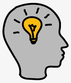 Brainstorm Skill Icon - Brain Light Bulb Clip Art