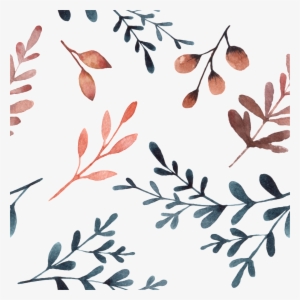 Hand Drawn Cartoon Leaves Background Illustration Png - Illustration