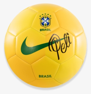 Pele Autographed Brazil Nike Soccer Ball Icons Coa - Pelé Signed Brazil Football