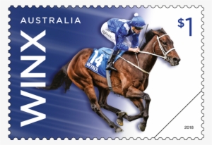 The New $1 Stamp, Featuring Winx And Hugh Bowman, Which - Winx Stamp