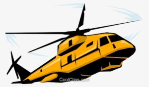 Military Helicopter Royalty Free Vector Clip Art Illustration - Helicopter Drawing