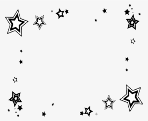 Star Border - Star Border Design Black And White
