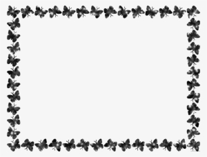 Free Download Butterfly Black And White Border Clipart - Butterfly Borders And Frames