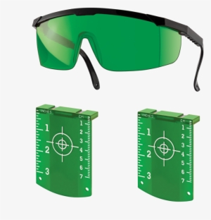 Lasertec Green Laser Glasses And Targets Combo Pack - Glasses Laser Enhancing Green Beam