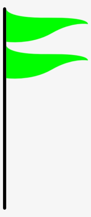 Clip Art Green Flag - Clip Art