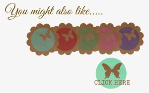 I Designed This Scalloped Circle With The Stapled Butterfly - Make A Wish Alabama