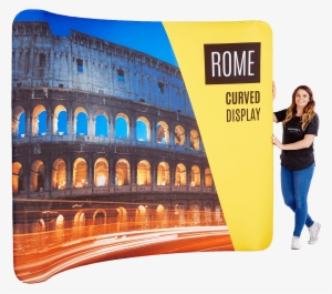 Rome Curved Fabric Stand - Colosseum