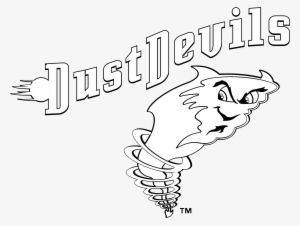 Tri City Dust Devils Logo Black And White - Tri City Dust Devils