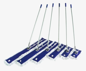 Blue & White Dust Lobby Mop, Size - Floor Mop Stick