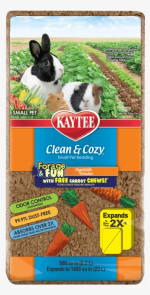 Clean & Cozy Forage & Fun Vegetable Garden Bedding - Kaytee Small Animal