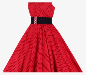 Women Dress Png Image - Robe Vintage À Pois
