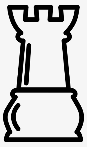 Rook Chess Piece Outline - Fichas De Ajedrez Grandes