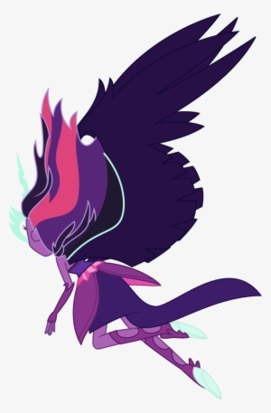 Sketchmcreations, Commission, Equestria Girls, Flying, - Midnight Sparkle Vector
