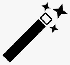 Magic Wand With Sparkles Vector - Varita Magica Icono Png