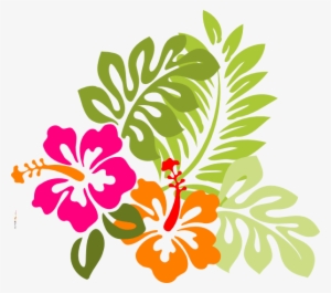 Hawaiian Flower Round Ornament
