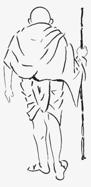 Previous Next - Mahatma Gandhi Sketch