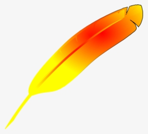 Yellow Orange Feather