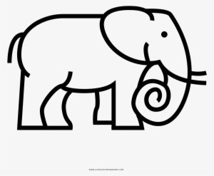 Elephant Coloring Page - Coloring Book