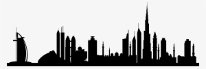 Tramitar Visados Para India, Cuba Y Otros Países - Dubai Skyline Silhouette Png