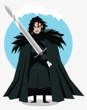 John Snow Stay True To The Purpose - Jon Snow Sword Cartoon
