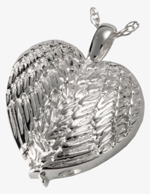 Wholesale Cremation Jewelry Angel Wing Heart - Memorial Gallery Mg-3202wg Cremation Jewelry Angel