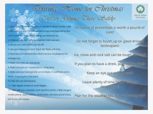 Christmas Tips For Drivers - Wing