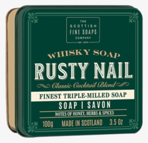 Scottish Whiskey Soaps - Scottish Fine Zepen Rusty Nail Zeep Tin