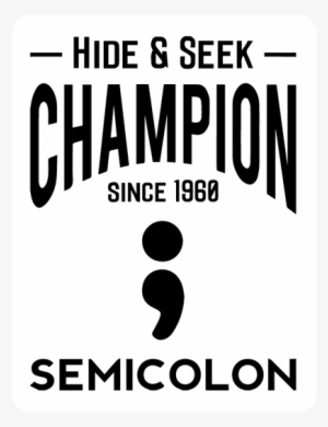 Semicolon Sticker - Funny Programmer Shirts Text